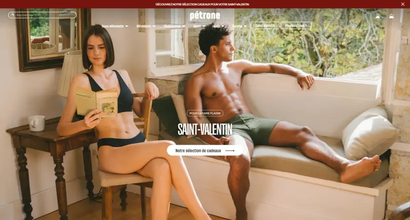 Boutique Shopify Pétrone Paris, projet e-commerce